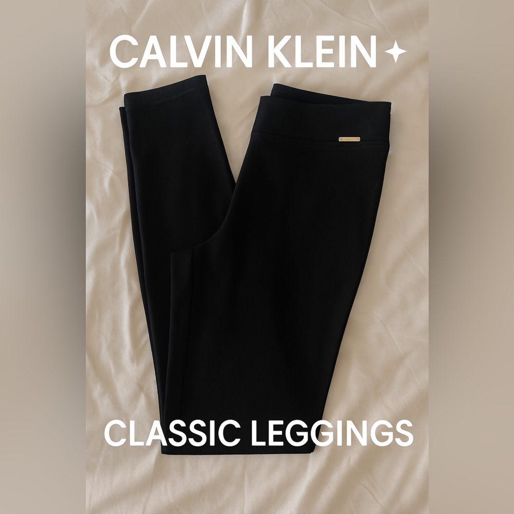 Calvin Klein Black Leggings | Classic High-Rise